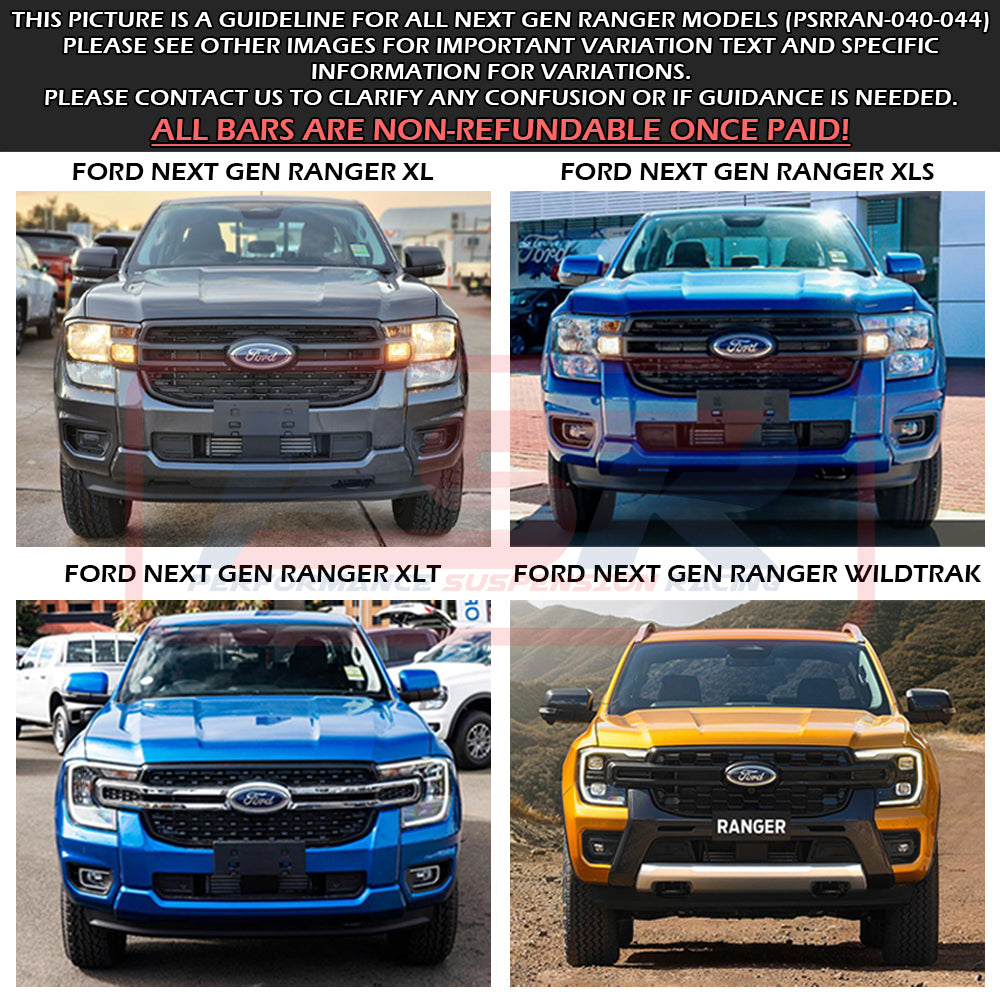 Ford Ranger Next Gen Ambush Hoopless Bullbar image 1